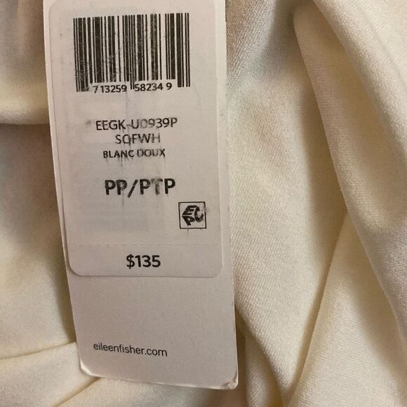 NWT Eileen Fisher Women's Silk Camisole Tank Top White Size 2P - Picture 4 of 6